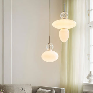 Oriel Modern Glass Brass Pendant Light