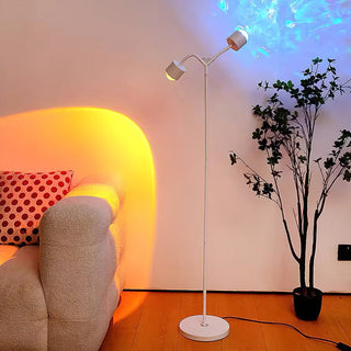 Roman Minimalist 2-Light Floor Lamp