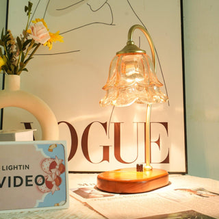 Romantic Floral Glass Table Light