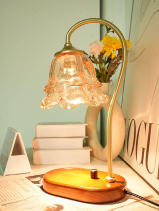 Romantic Floral Glass Table Light