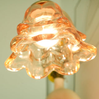 Romantic Floral Glass Table Light