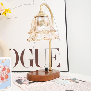 Romantic Floral Glass Table Light