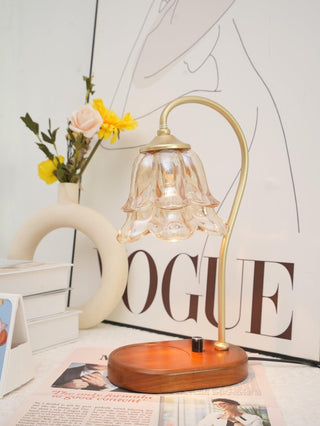 Romantic Floral Glass Table Light