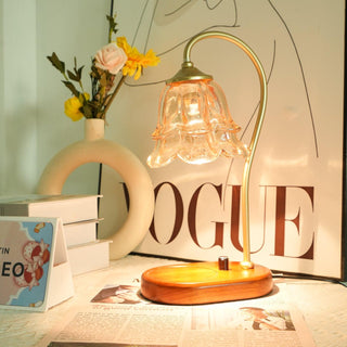 Romantic Floral Glass Table Light