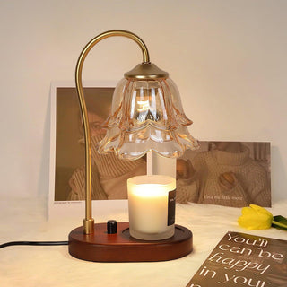 Romantic Floral Glass Table Light