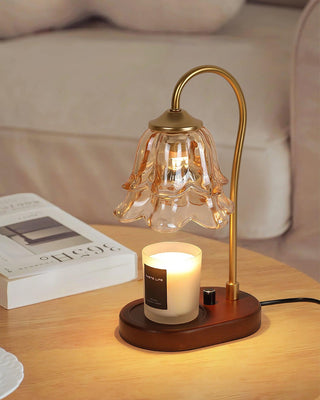 Romantic Floral Glass Table Light