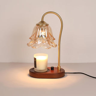 Romantic Floral Glass Table Light