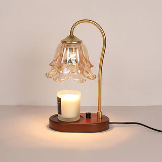 Romantic Floral Glass Table Light
