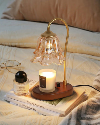 Romantic Floral Glass Table Light