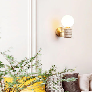 Romus Contemporary Travertine Wall Light