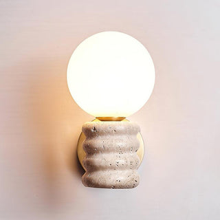 Romus Contemporary Travertine Wall Light
