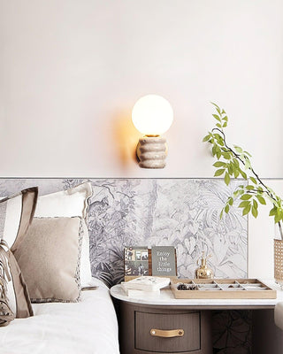 Romus Contemporary Travertine Wall Light