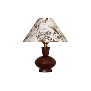 Rosa Retro Brown Fabric Table Lamp