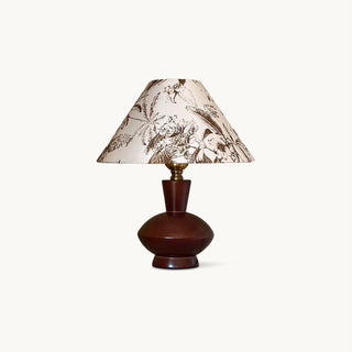 Rosa Retro Brown Fabric Table Lamp