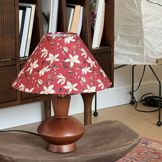Rosa Retro Brown Fabric Table Lamp