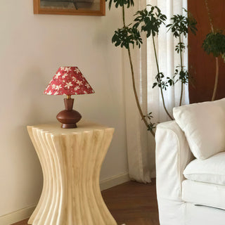 Rosa Retro Brown Fabric Table Lamp