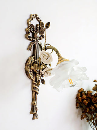 Rosalie Floral Vintage Ceramics Wall Sconce