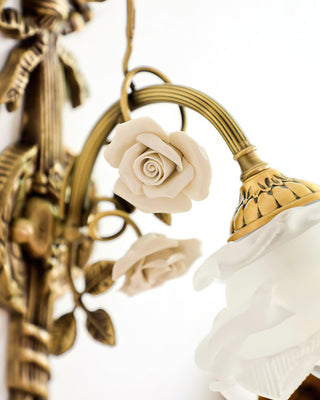 Rosalie Floral Vintage Ceramics Wall Sconce
