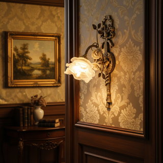 Rosalie Floral Vintage Ceramics Wall Sconce