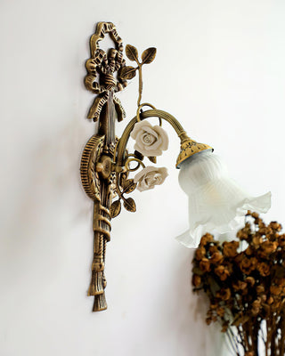 Rosalie Floral Vintage Ceramics Wall Sconce
