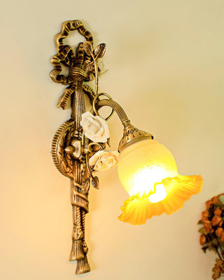 Rosalie Floral Vintage Ceramics Wall Sconce