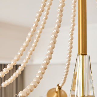 Roses Brass 8-Light Chandelier