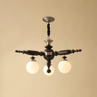 Rotating Stick Aesthetic Wood Chandelier