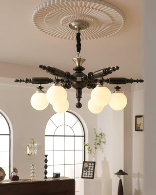 Rotating Stick Aesthetic Wood Chandelier
