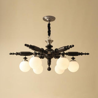 Rotating Stick Aesthetic Wood Chandelier