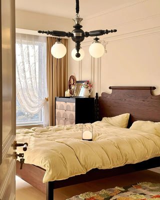 Rotating Stick Aesthetic Wood Chandelier