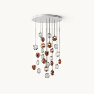 Round Modern Glass Pendant Light