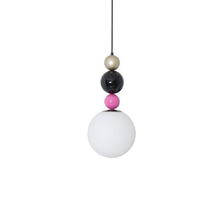Round Contemporary Glass Balls Stacking Pendant Light