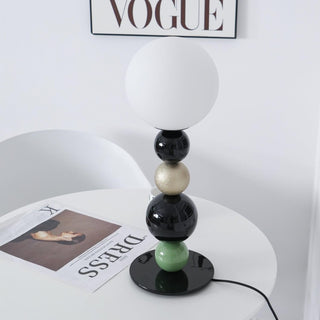 Round Art Deco Glass Balls Stacking Table Light