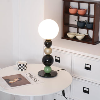 Round Art Deco Glass Balls Stacking Table Light