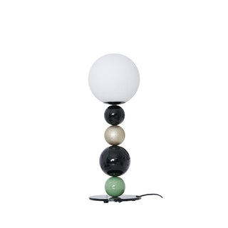 Round Art Deco Glass Balls Stacking Table Light