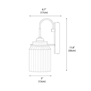 Round Funnel Modern Iron Wall Light