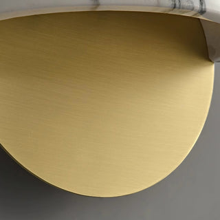 Lunar Marble & Brass Sconce