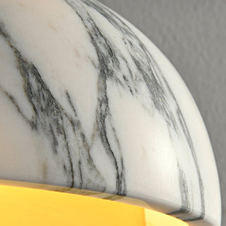 Lunar Marble & Brass Sconce