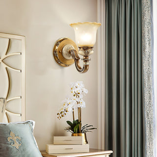Elena Vintage Scroll Wall Sconce
