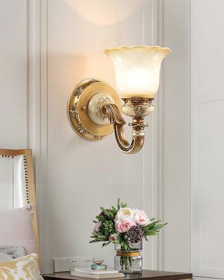 Elena Vintage Scroll Wall Sconce