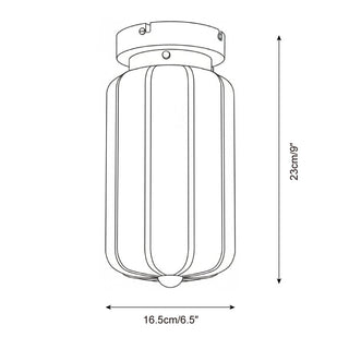 Riolo Contemporary Glass Ceiling Lamp