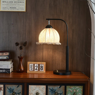 Eldin Vintage Metal Fabric Table Lamp