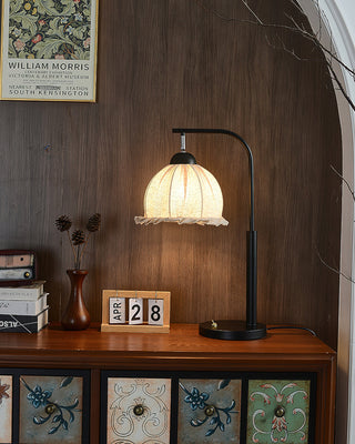 Eldin Vintage Metal Fabric Table Lamp