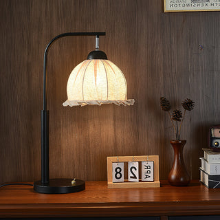 Eldin Vintage Metal Fabric Table Lamp
