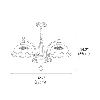Savannah Retro Wood Chandelier