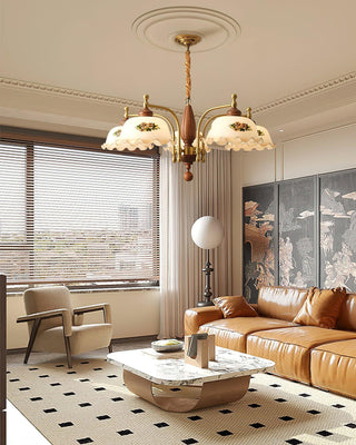Savannah Retro Wood Chandelier