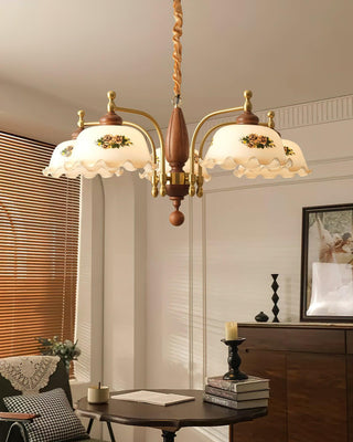 Savannah Retro Wood Chandelier