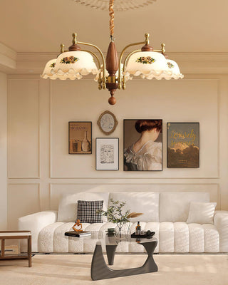 Savannah Retro Wood Chandelier