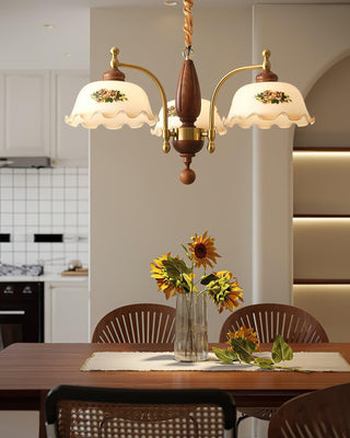 Savannah Retro Wood Chandelier
