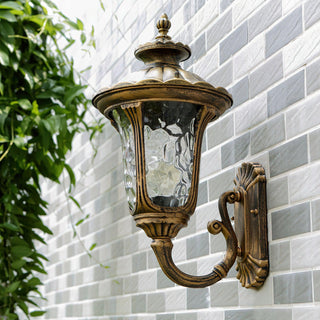 Savannah Vintage Brass Outdoor Wall Light